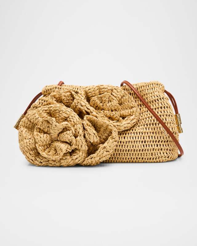 Lali Floral Crochet Pouch Clutch Bag